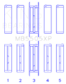 Picture of King Engine Bearings KING Performance Main Bearings - MB5505XP