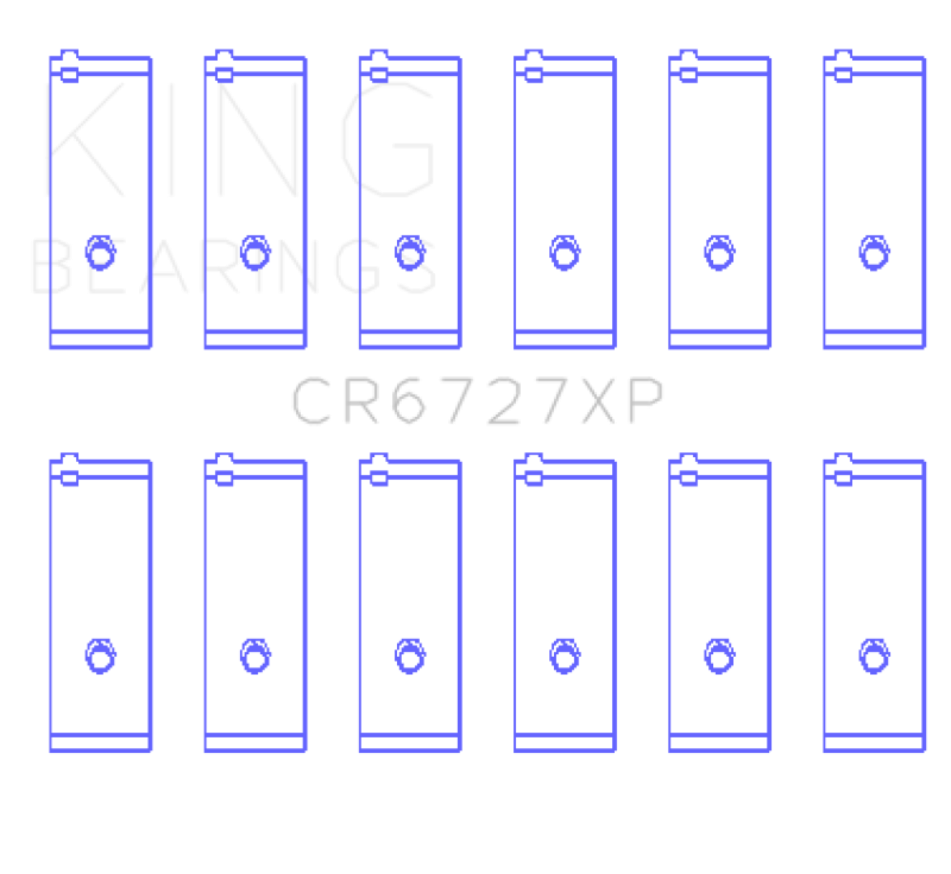 Picture of King Engine Bearings KING Performance Rod Bearings - CR6727XP