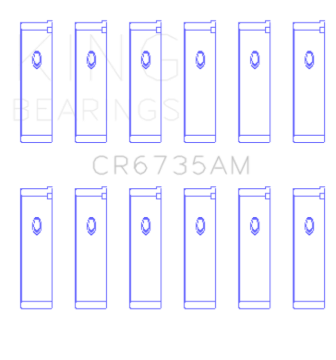 Picture of King Engine Bearings KING Performance Rod Bearings - CR6735AM1.0
