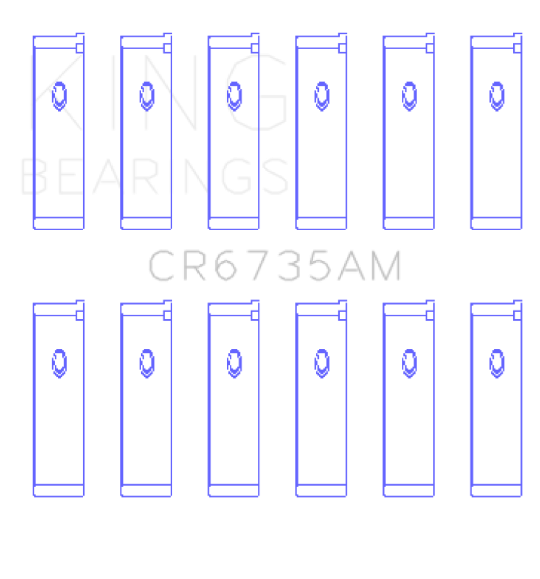 Picture of King Engine Bearings KING Performance Rod Bearings - CR6735AM