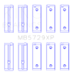Picture of King Engine Bearings KING Performance Main Bearings - MB5729XP