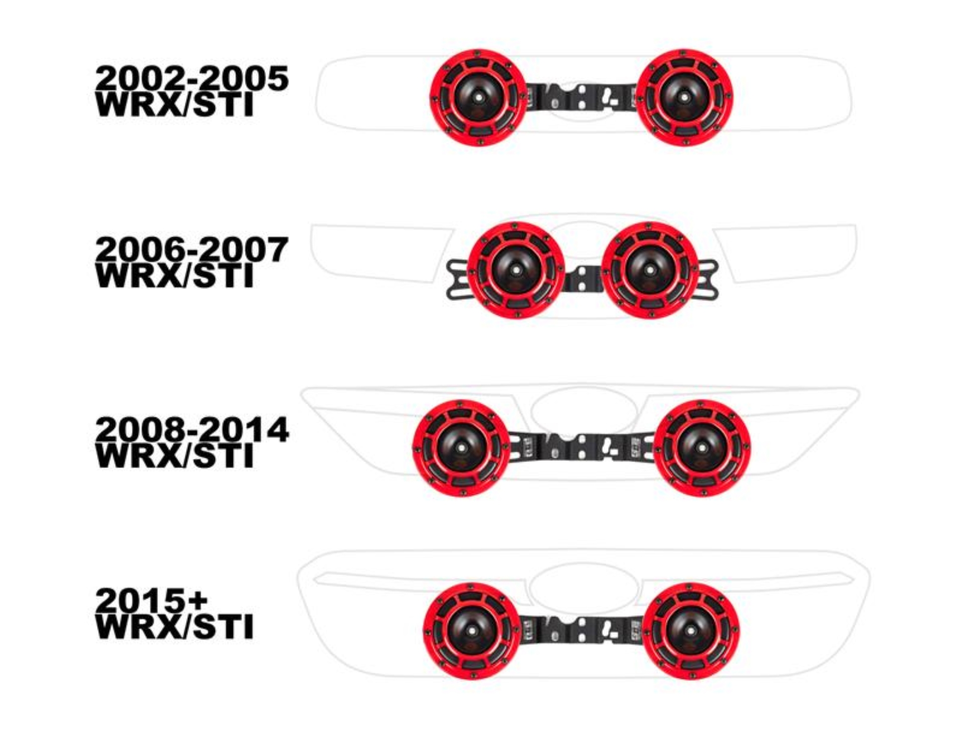 Picture of GrimmSpeed GRM Horn Brackets Horn Accessories - GRM040004