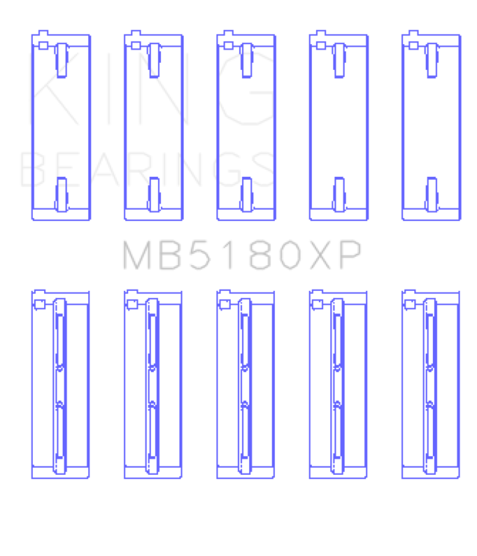 Picture of King Engine Bearings KING Performance Main Bearings - MB5180XP