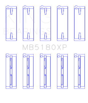 Picture of King Engine Bearings KING Performance Main Bearings - MB5180XP