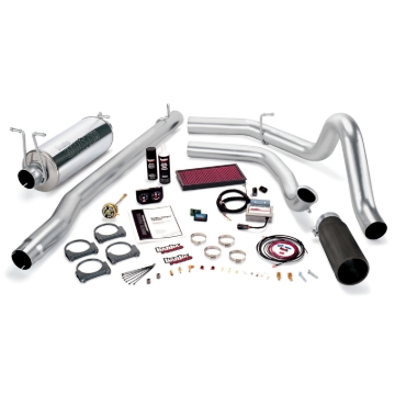 Picture of Banks Power 99 Ford 7.3L F250/350 Man Stinger System - SS Single Exhaust w/ Black Tip
