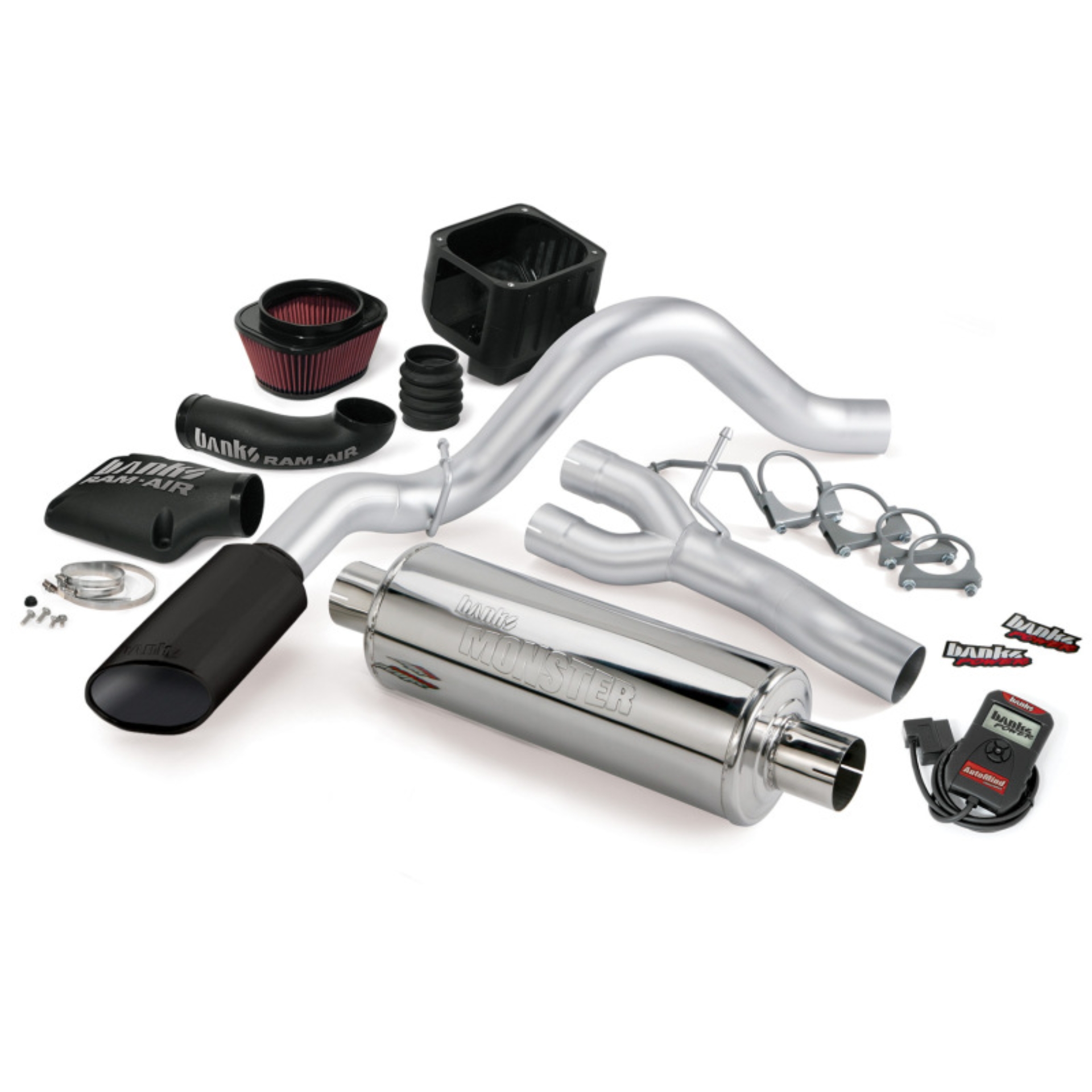 Picture of Banks Power 03-06 Chevy 4.8-5.3L EC/CCSB Stinger System - SS Single Exhaust w/ Black Tip