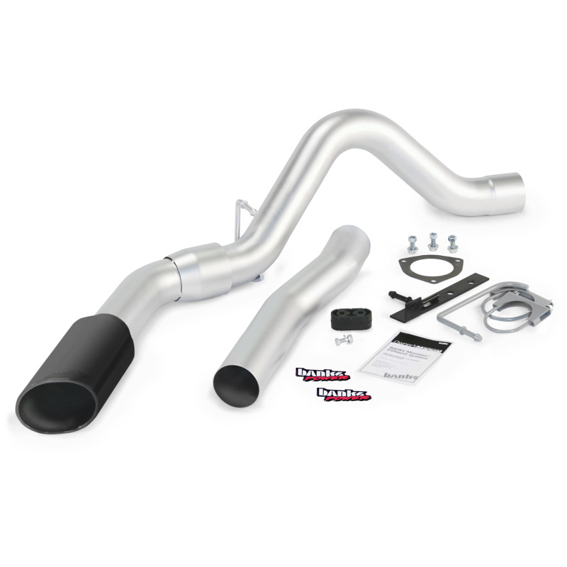 Picture of Banks Power 15 Chevy 6.6L LML ECLB/CCSB/CCLB Monster Exhaust System - SS Single Exhaust w/ Black Tip