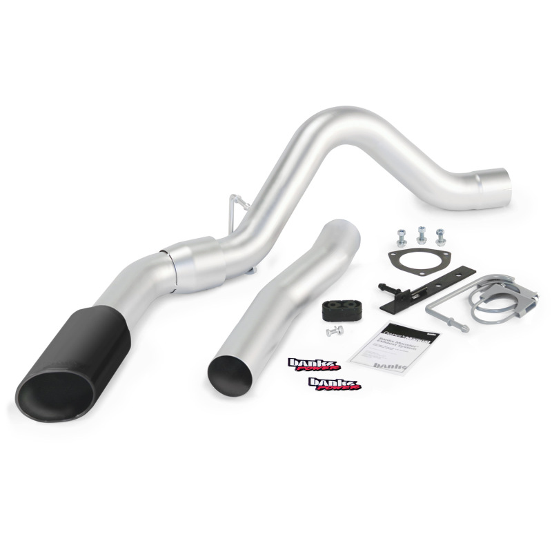 Picture of Banks Power 15 Chevy 6.6L LML ECLB/CCSB/CCLB Monster Exhaust System - SS Single Exhaust w/ Black Tip