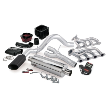 Picture of Banks Power 99-01 Chevy 4.8-5.3L Non-Air Inj 1500-ECSB PowerPack Sys - SS Single Exh w/ Black Tip