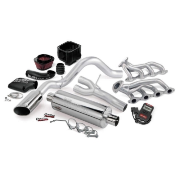 Picture of Banks Power 10 Chevy 5.3L CCSB FFV PowerPack System - SS Single Side-Exit Exhaust w/ Chrome Tip