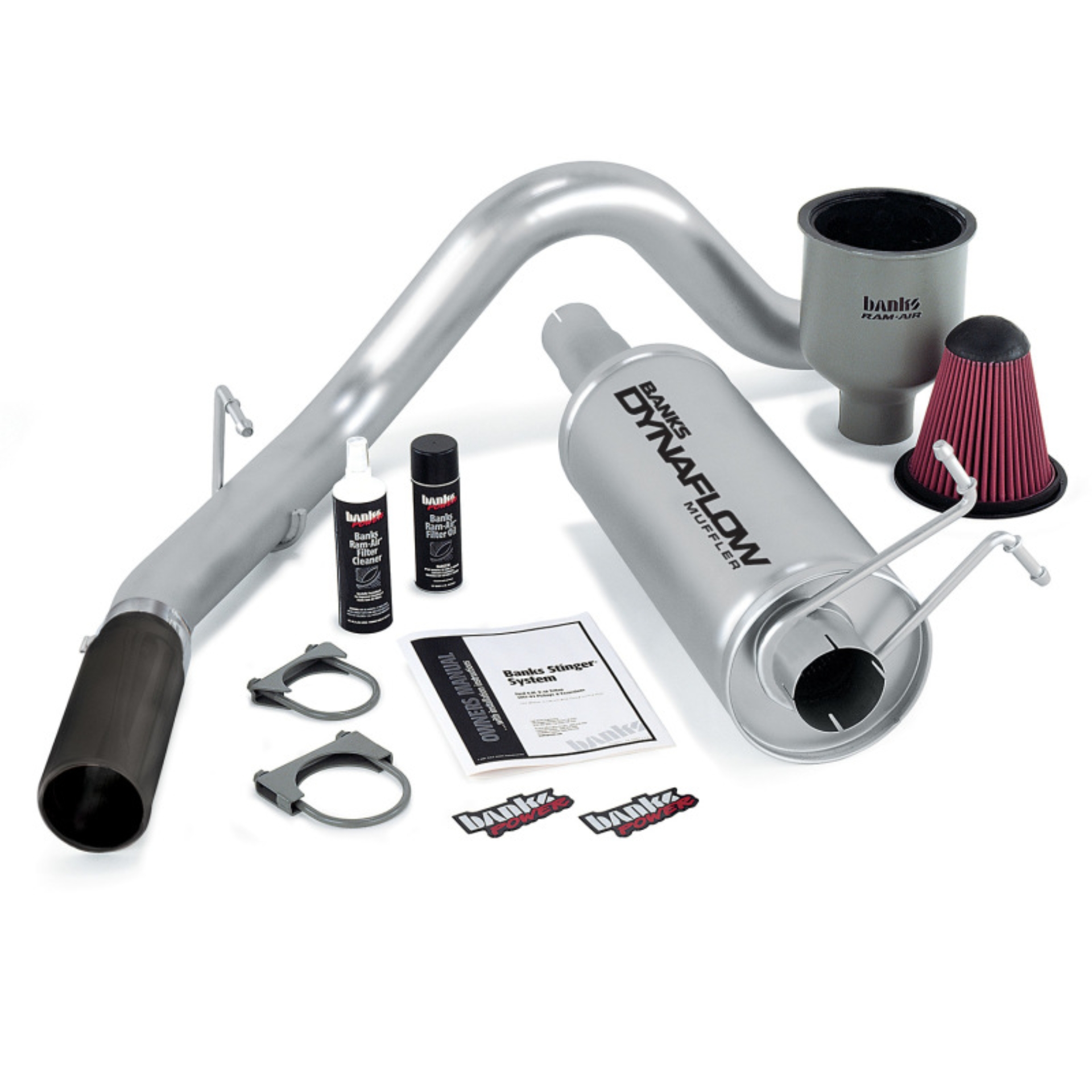 Picture of Banks Power 99-04 Ford 6.8L Ext/Crew S/D Stinger System - SS Single Exhaust w/ Black Tip