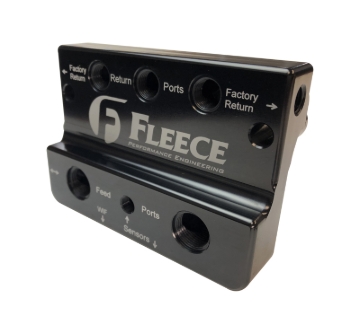 Picture of Fleece Performance FPE Fuel Distribution Blocks Fuel Manifolds - FPE-FFD-RF-4G