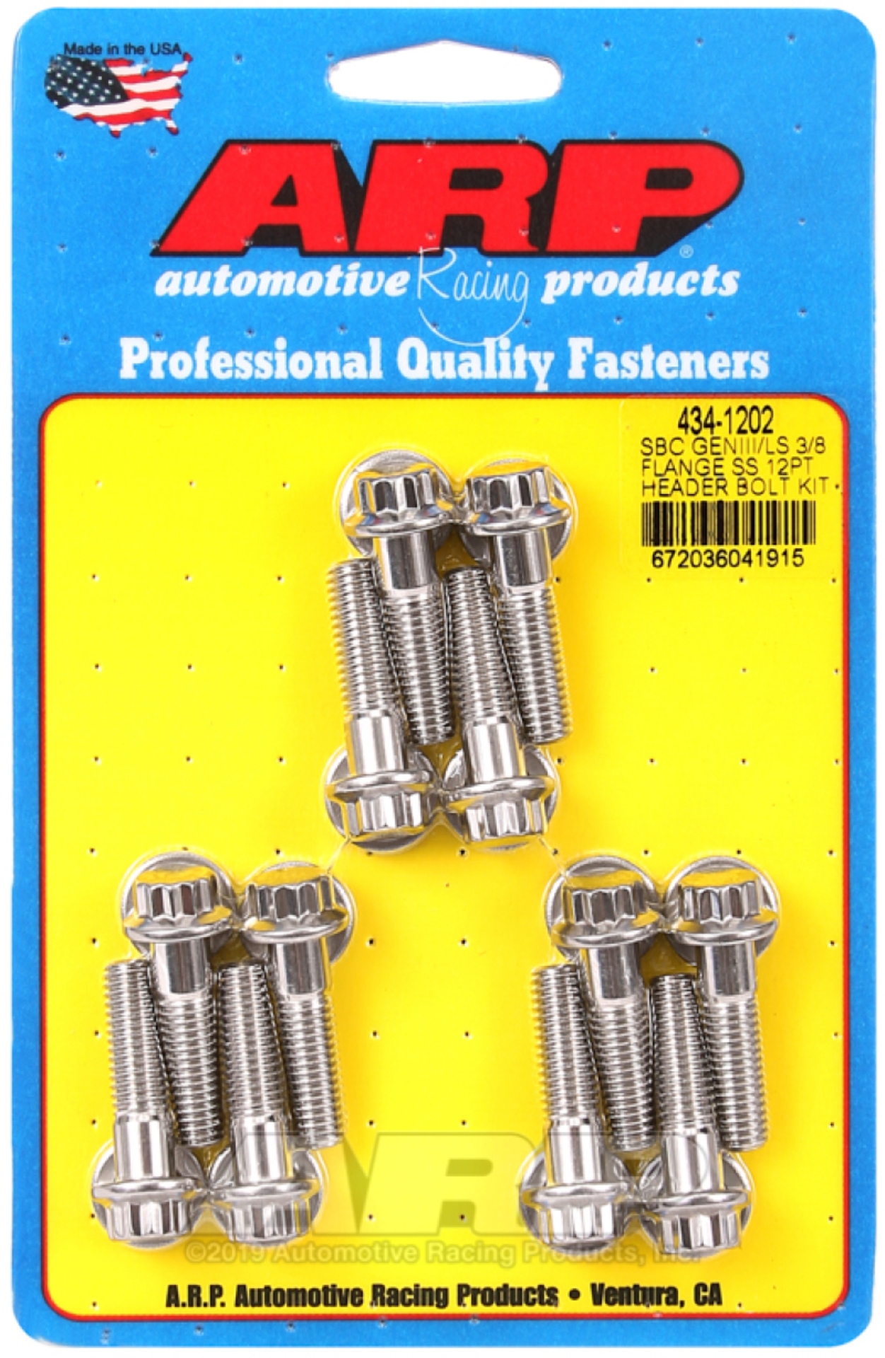 Picture of ARP Header Bolt Kits Hardware Kits - 434-1202