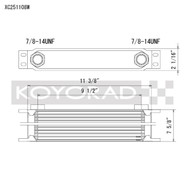 Picture of Koyo KOY Oil Coolers - XC251108W