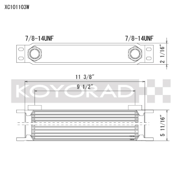 Picture of Koyo KOY Oil Coolers - XC101103W