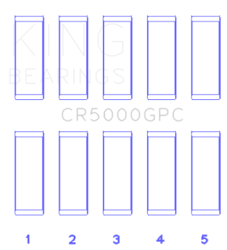 Picture of King Engine Bearings KING Connecting Rod Bearings - CR5000GPC