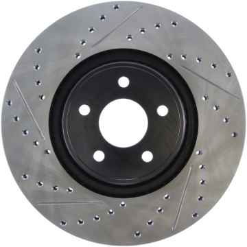 Picture of Sport Drilled & Slotted Brake Rotor; Front Right