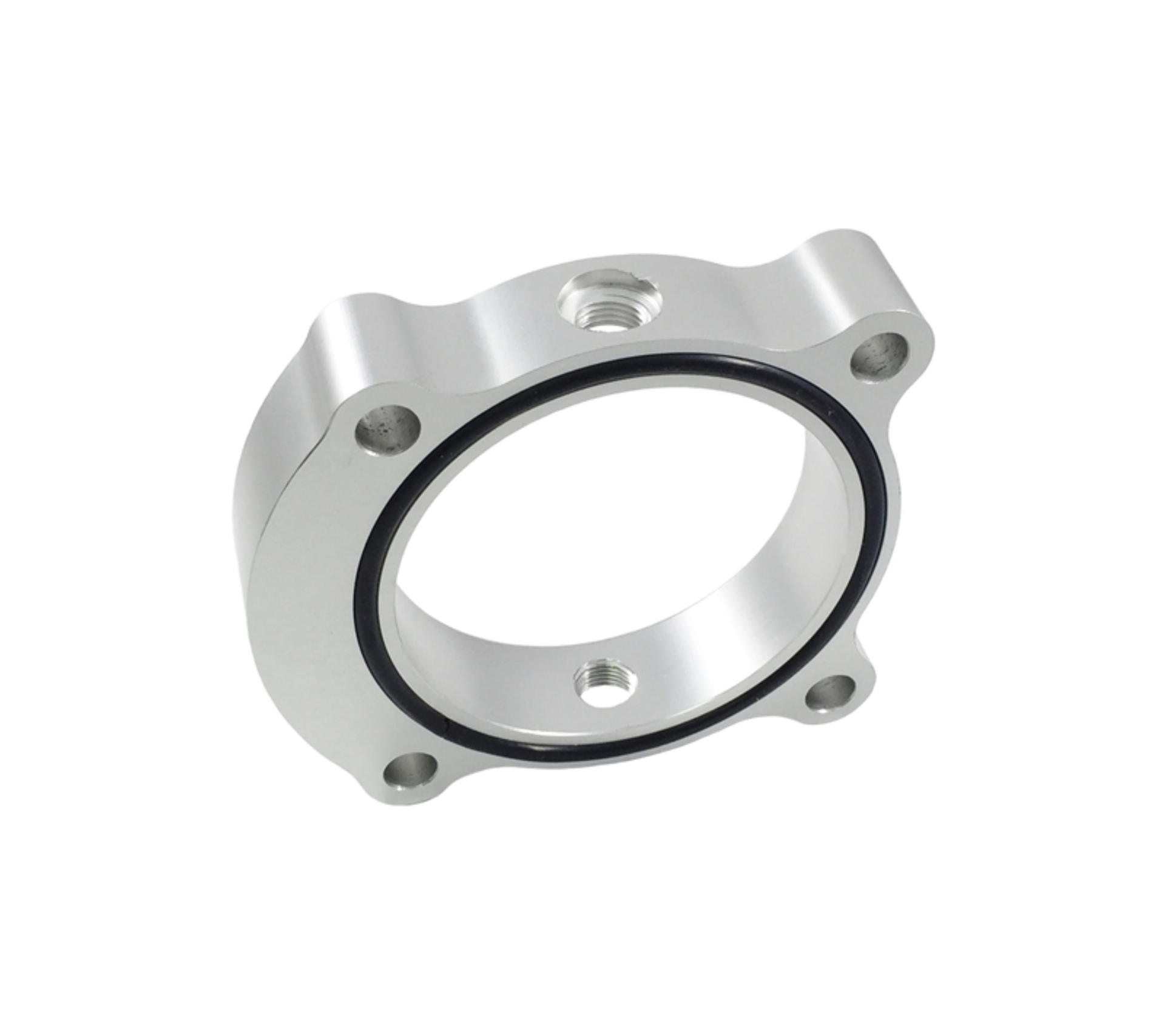 Picture of Torque Solution TQS TB Spacer-Silver Throttle Body Spacers - TS-TBS-029