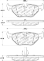 Picture of Street Brake Pads with Shims and Hardware