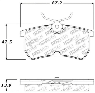 Picture of Stoptech ST Street Brake Pads - 308.08860