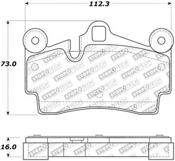 Picture of Street Brake Pads with Shims and Hardware