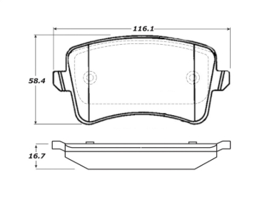 Picture of Street Brake Pads with Shims and Hardware