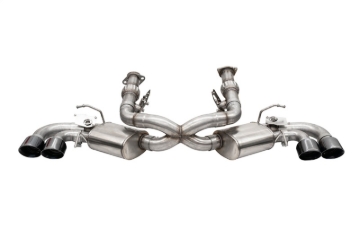 Picture of Corsa 20-25 Corvette C8 3in Valved Cat-Back 4.5in Blk Quad Tips Fits Factory Perf Exhaust DeletesAFM