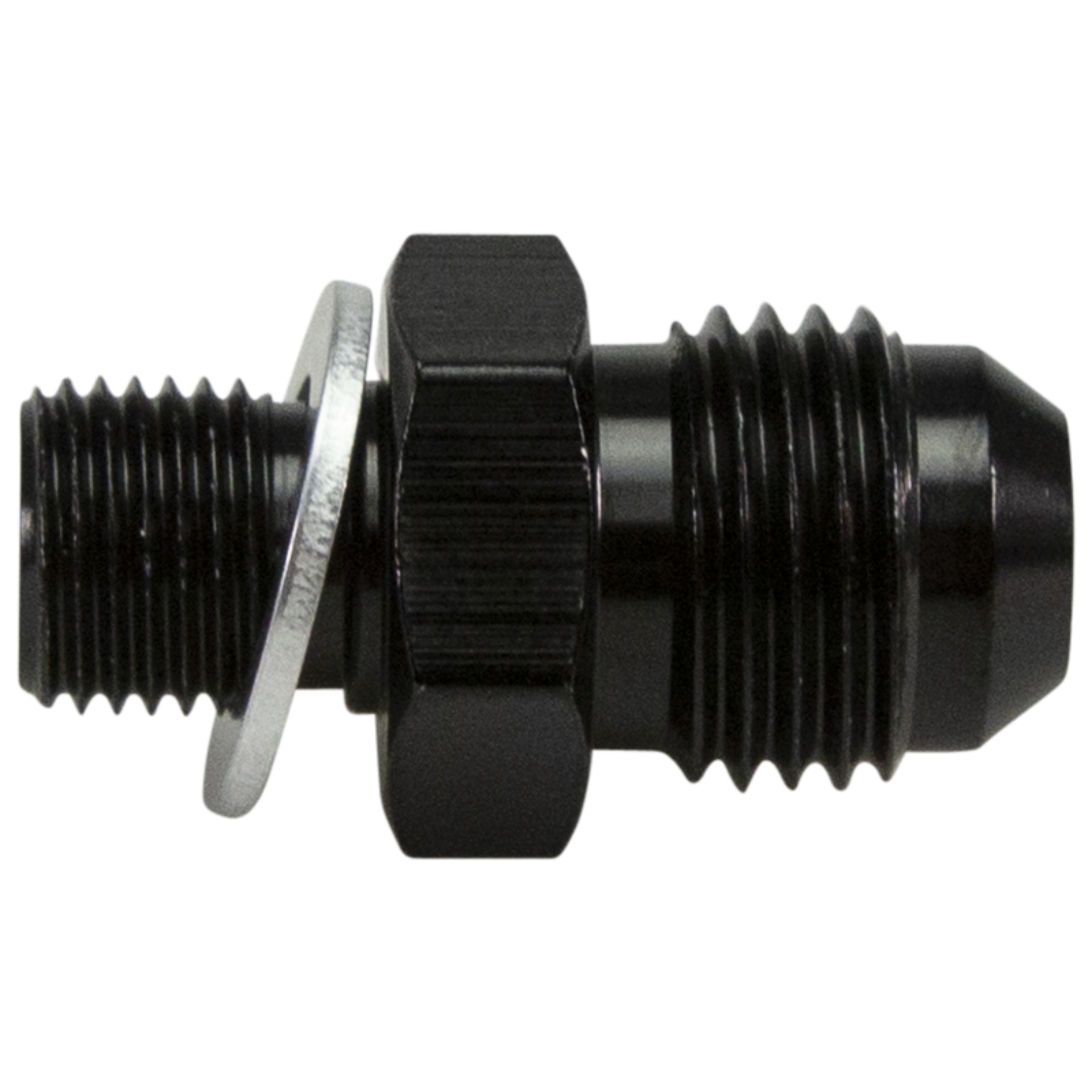 Picture of FITTING, #6 MALE X 10MM X 1.0 THREAD BLK