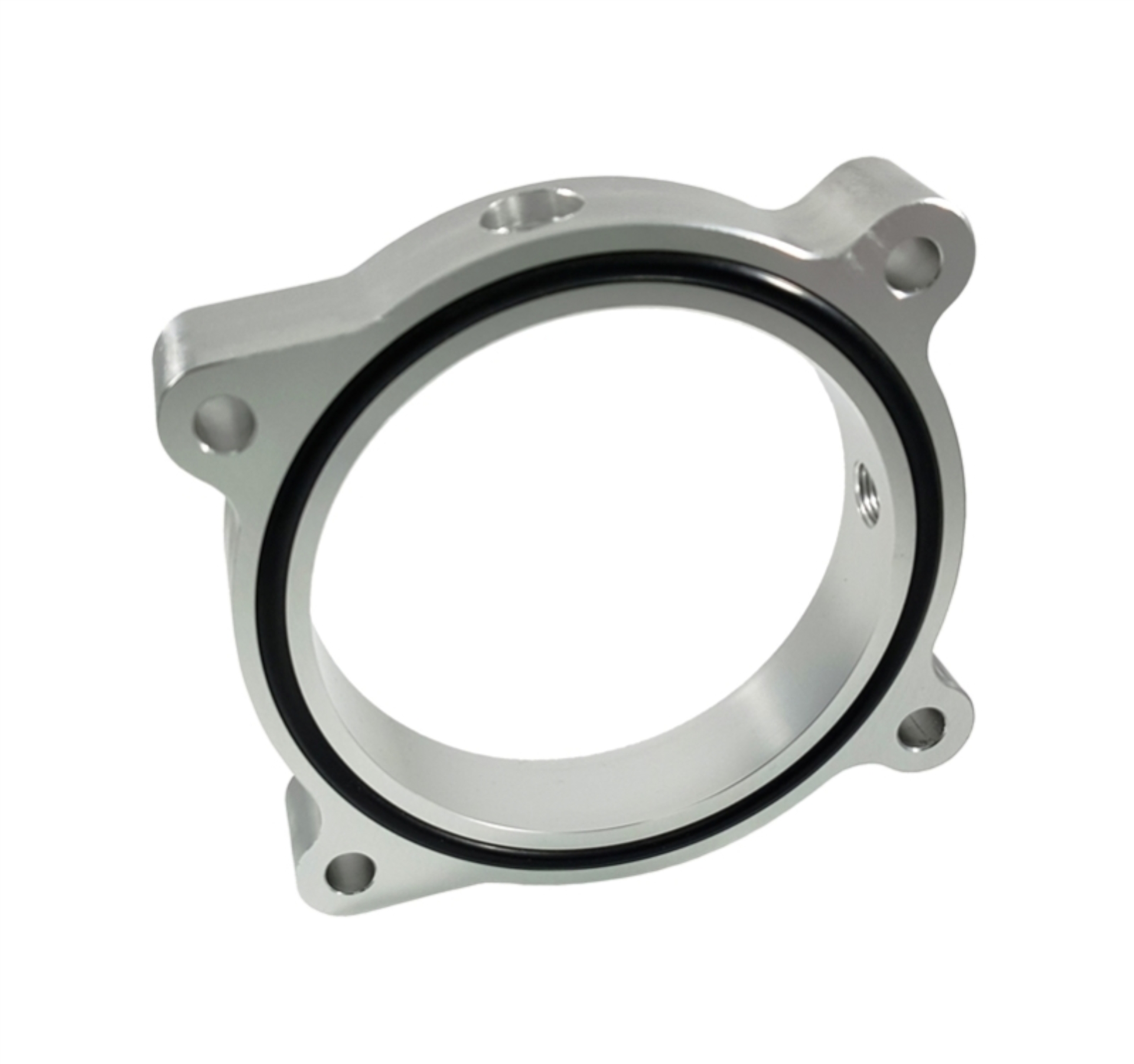 Picture of Torque Solution TQS TB Spacer-Silver Throttle Body Spacers - TS-TBS-032