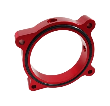 Picture of Torque Solution TQS TB Spacer-Red Throttle Body Spacers - TS-TBS-032R