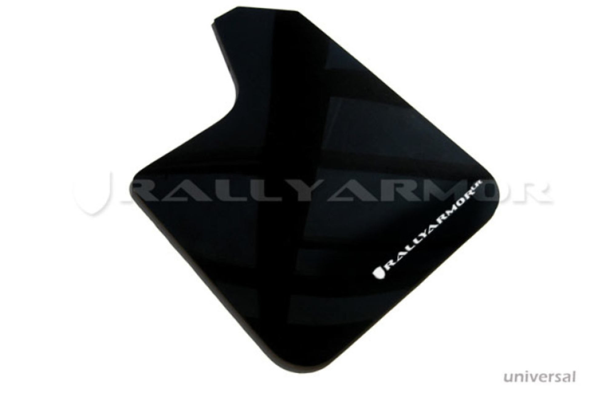 Picture of Rally Armor RAL UR Blk Flap/Wht Logo Mud Flaps - MF12-UR-BLK/WH