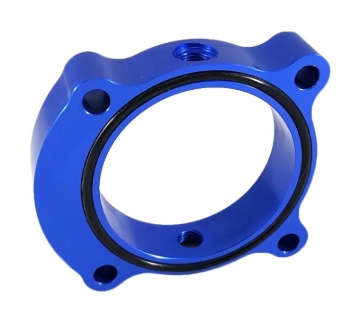 Picture of Torque Solution TQS TB Spacer-Blue Throttle Body Spacers - TS-TBS-029BU-1