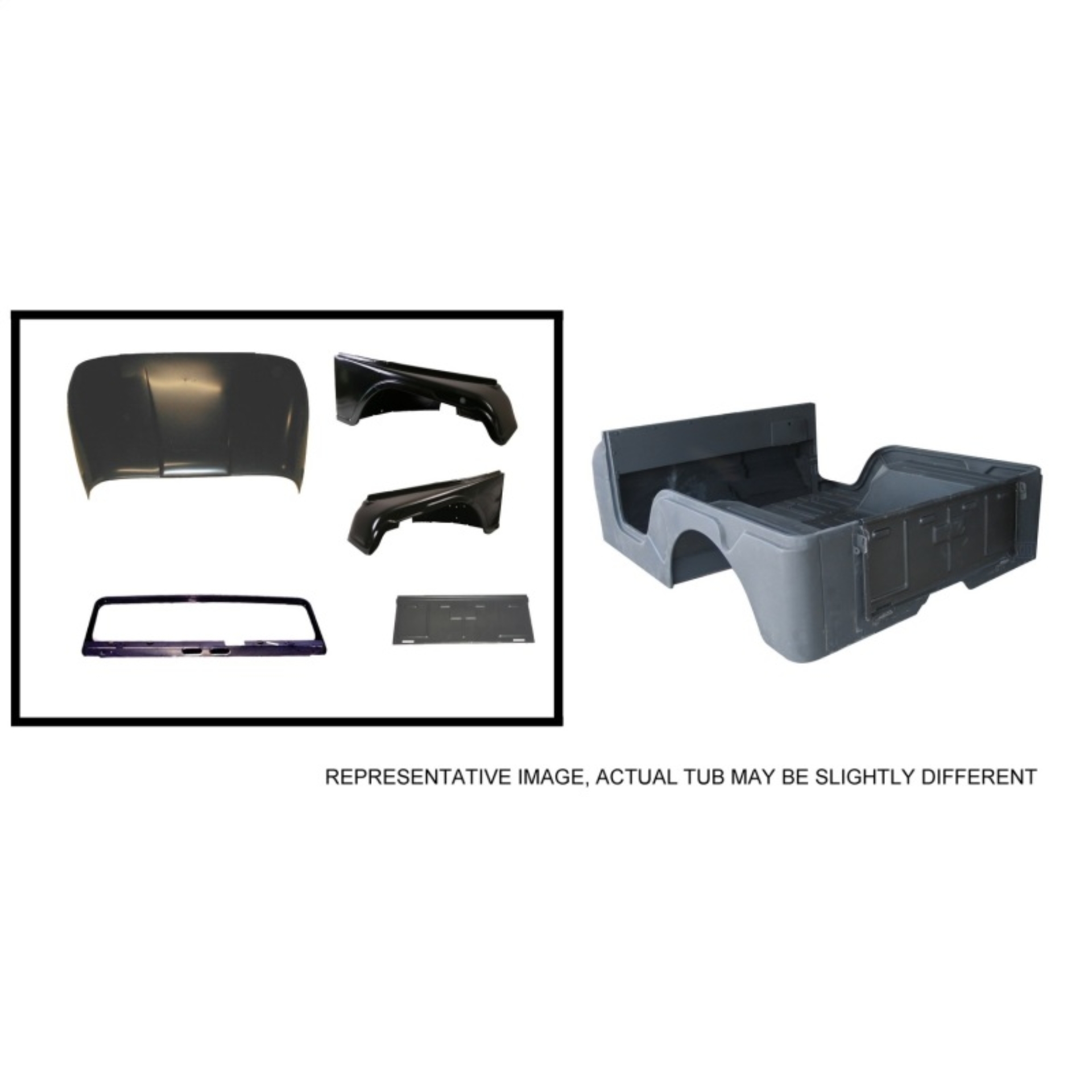 Picture of OMIX OMI Tub Kits Other Body Components - 12001.13