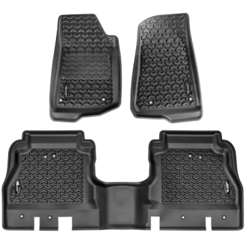 Picture of Rugged Ridge RUG Floor Liners-Black Floor Mats - 12987.44