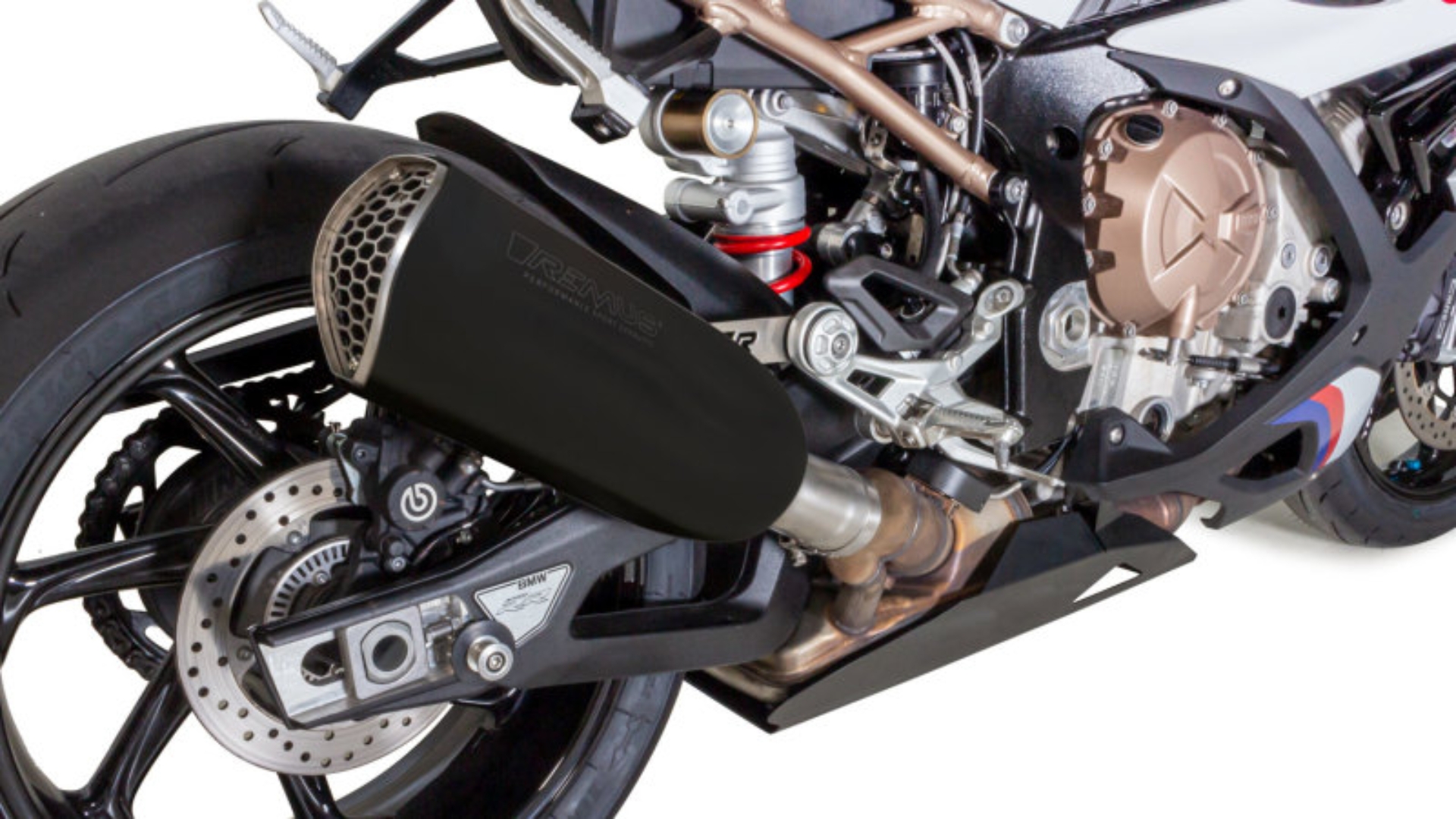 Picture of Remus 2019 BMW S 1000 RR NXT Black Slip On w/Connection Tube