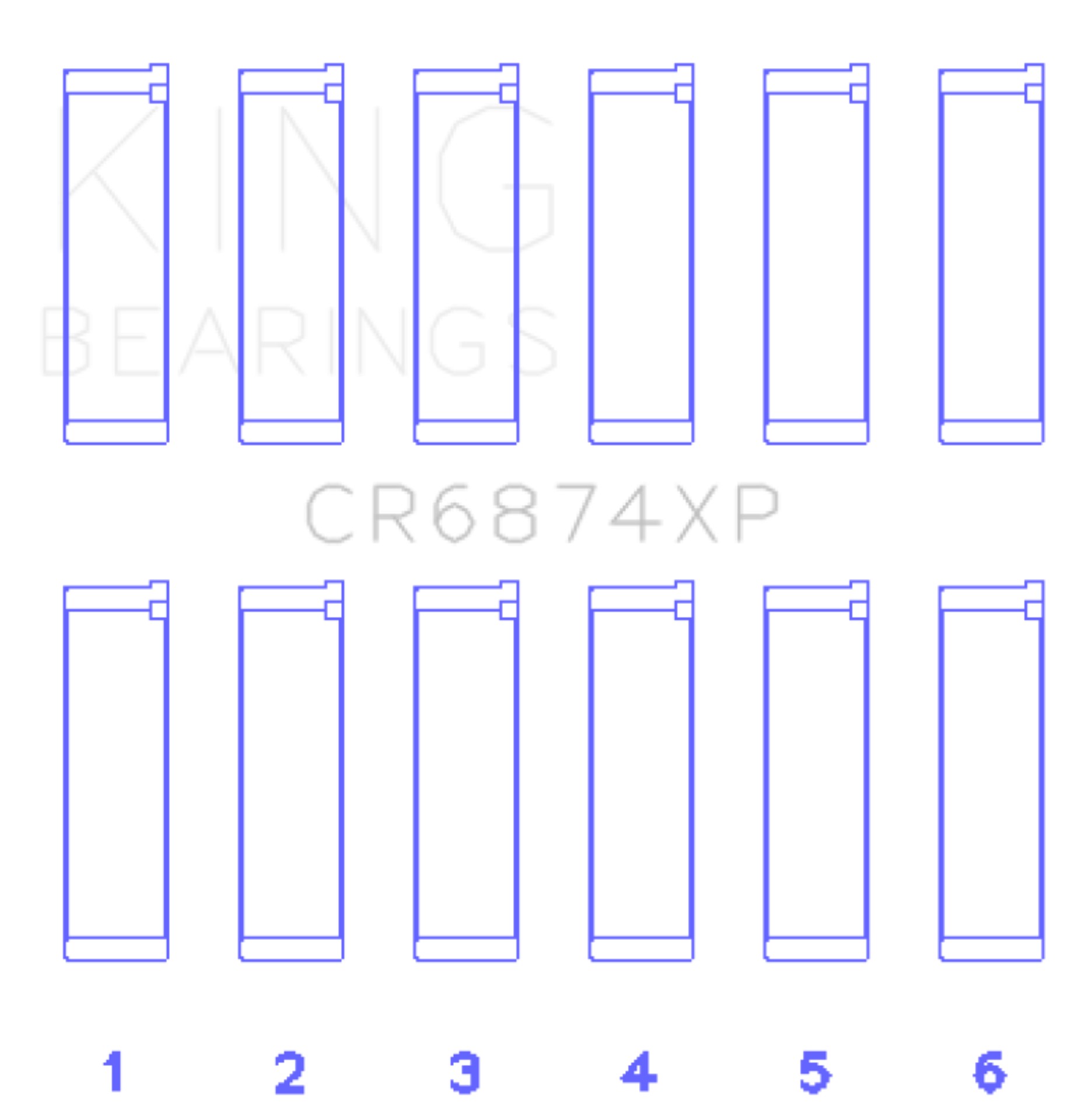 Picture of King Engine Bearings KING Performance Rod Bearings - CR6874XP