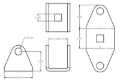 Picture of Ridetech RID Eye-Stud Adapter Brackets - 90001621