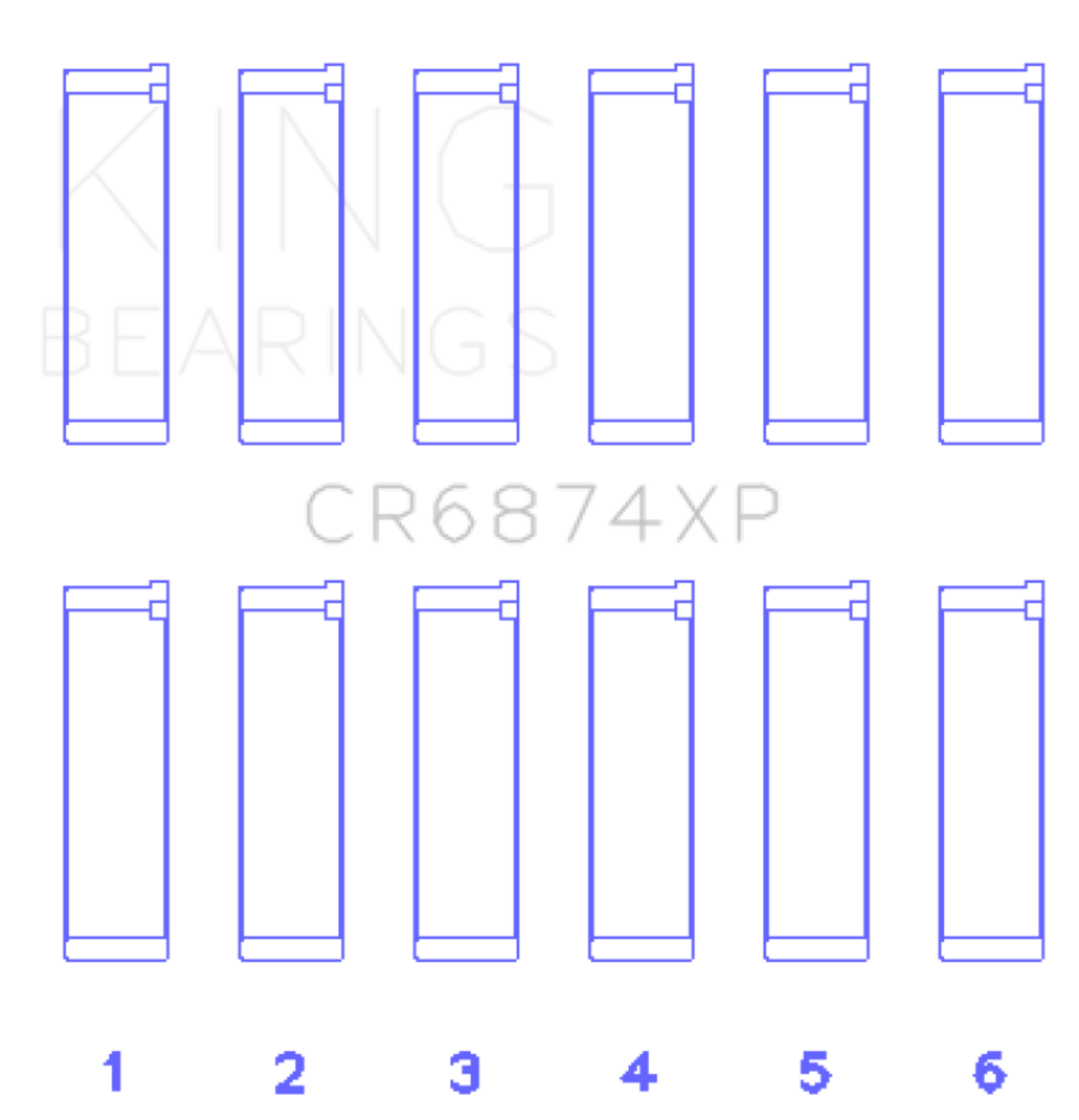 Picture of King Engine Bearings KING Performance Rod Bearings - CR6874XPSTDX