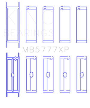 Picture of King Engine Bearings KING Performance Main Bearings - MB5777XP