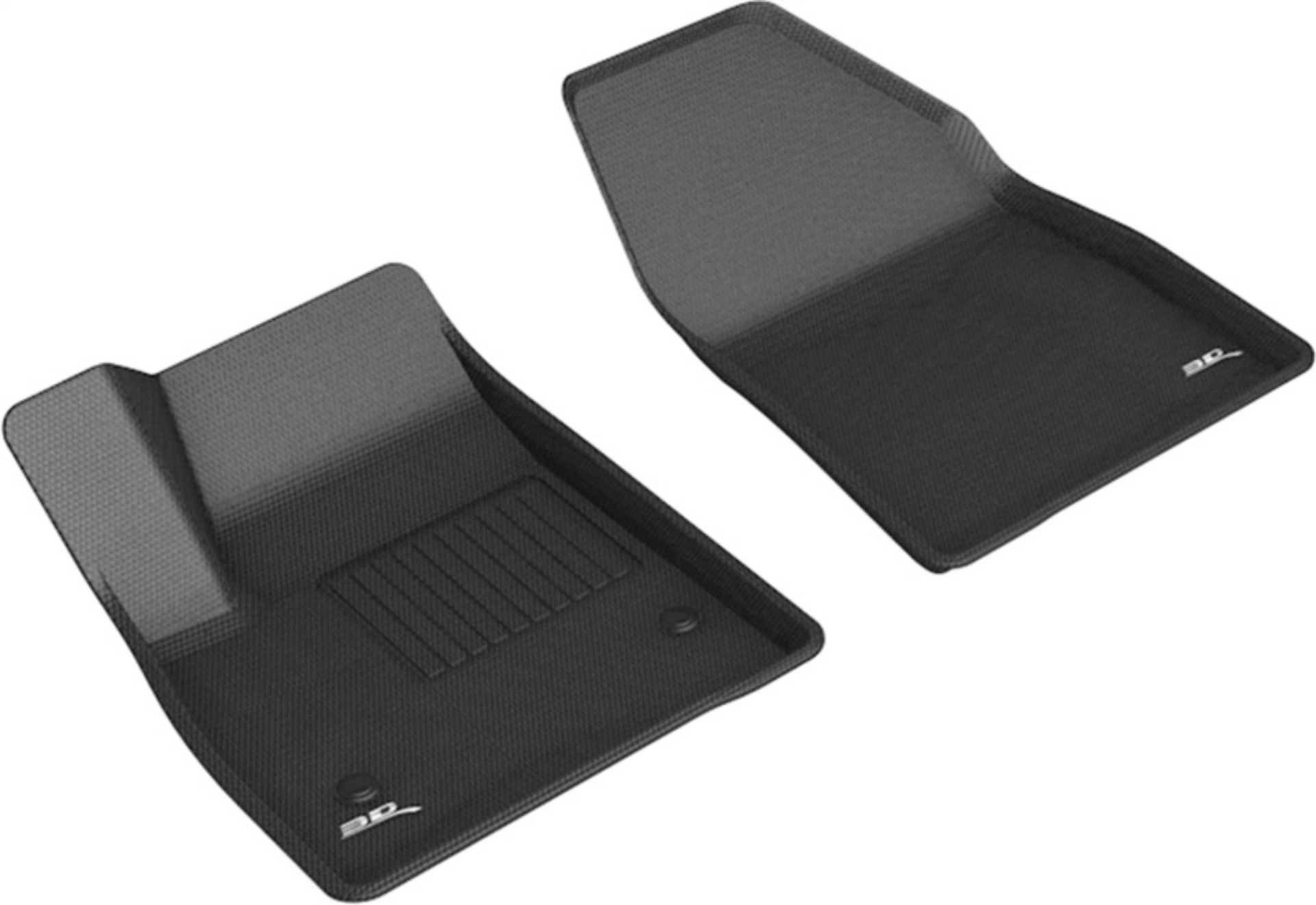 Picture of 3D MAXpider ACE Kagu-Front-Black Floor Mats - L1CD02111509