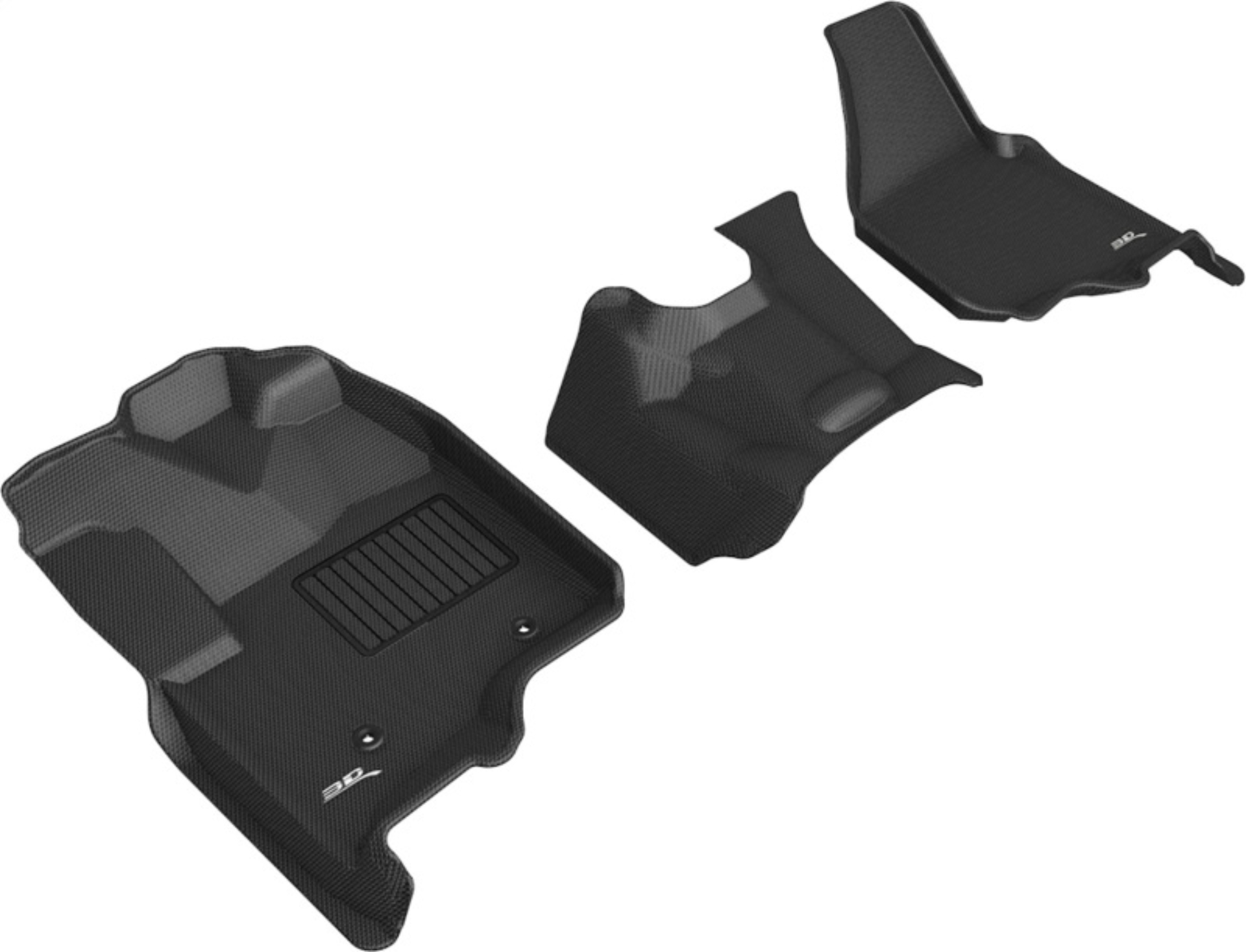 Picture of 3D MAXpider ACE Kagu-Front-Black Floor Mats - L1FR08911509