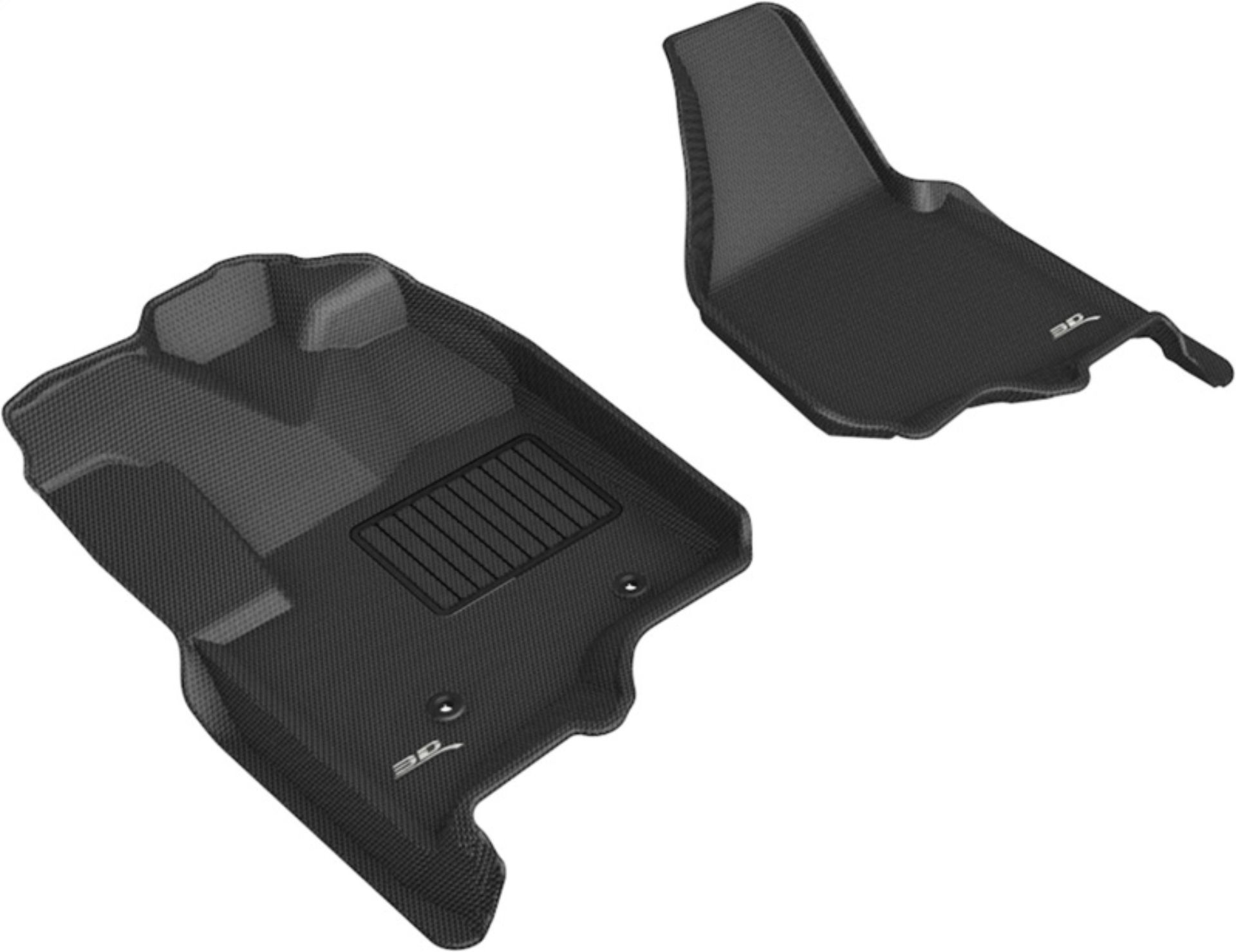 Picture of 3D MAXpider ACE Kagu-Front-Black Floor Mats - L1FR09011509