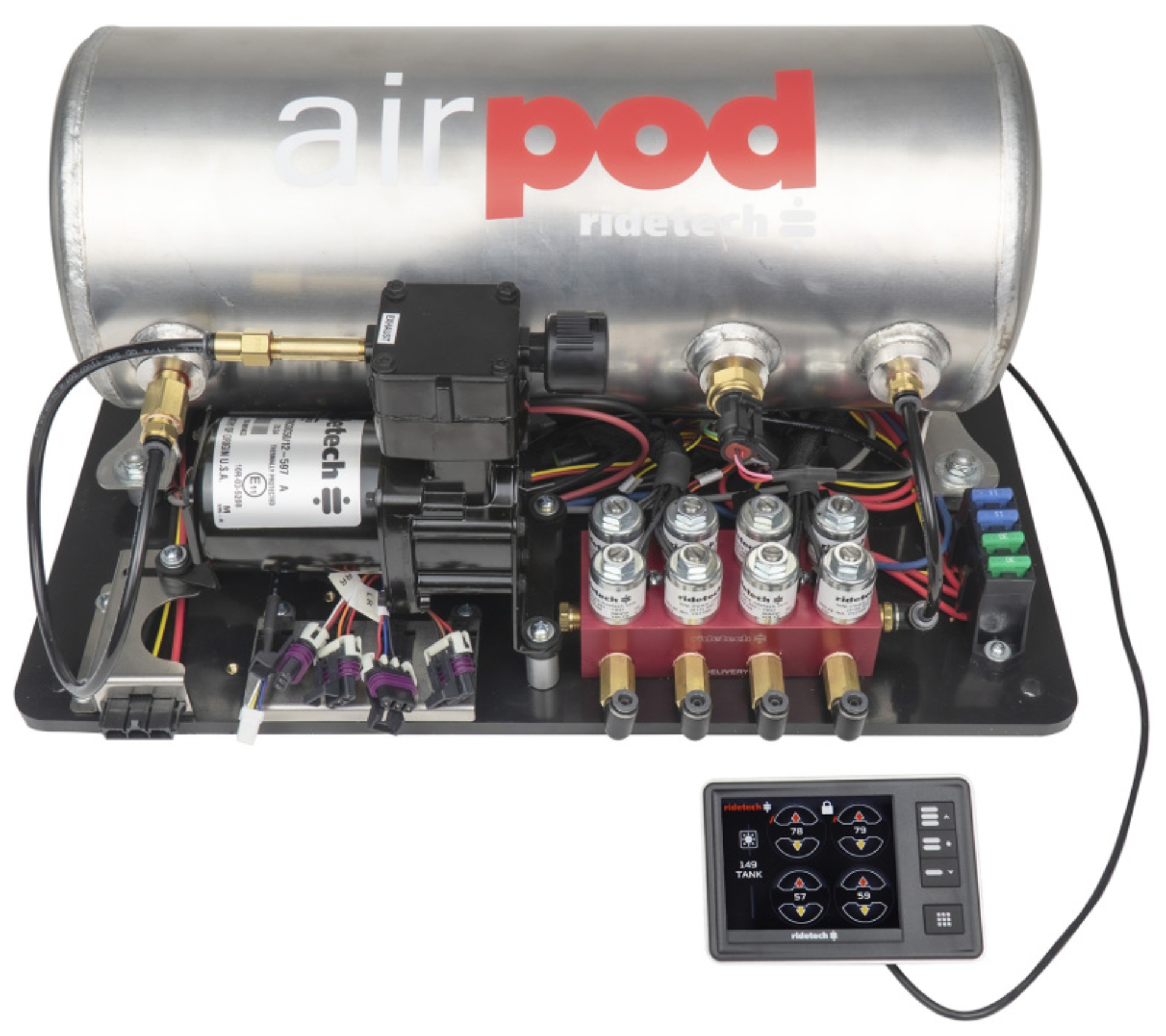Picture of Ridetech RID Air Control System Air Compressor Systems - 30514000