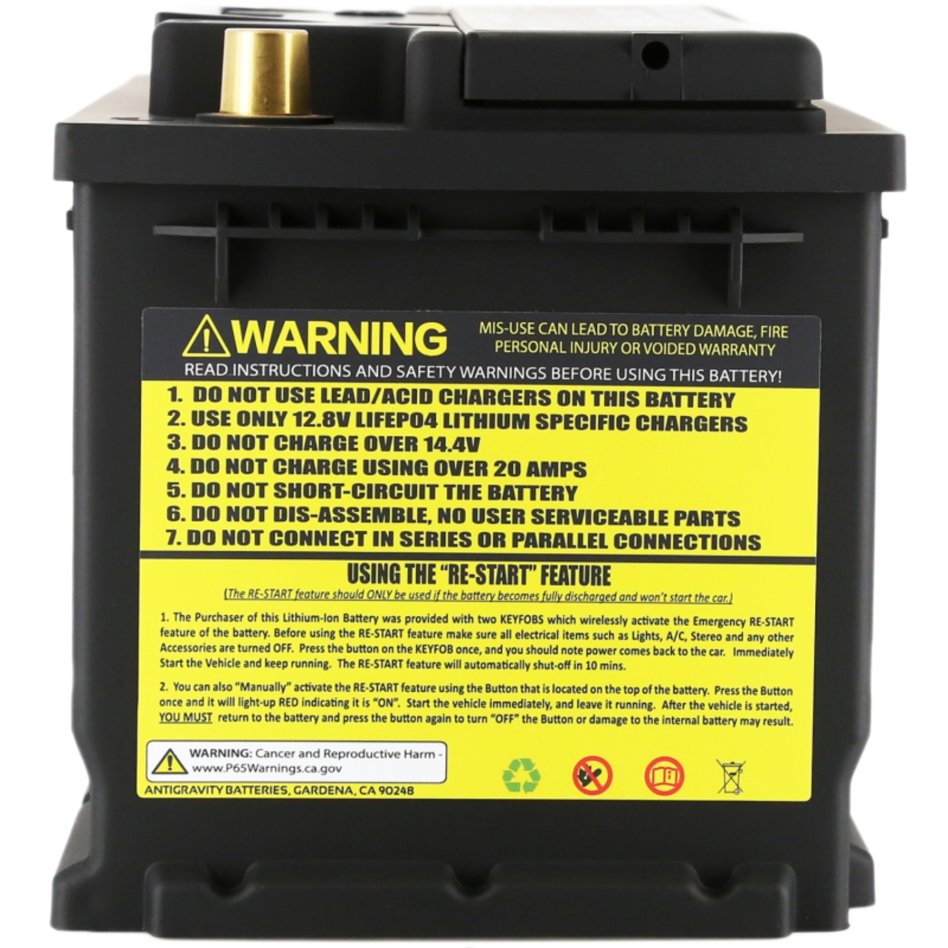 Picture of Antigravity Batteries ANT AG 94 Restart Battery-Lithium - AG-H7-80-RS