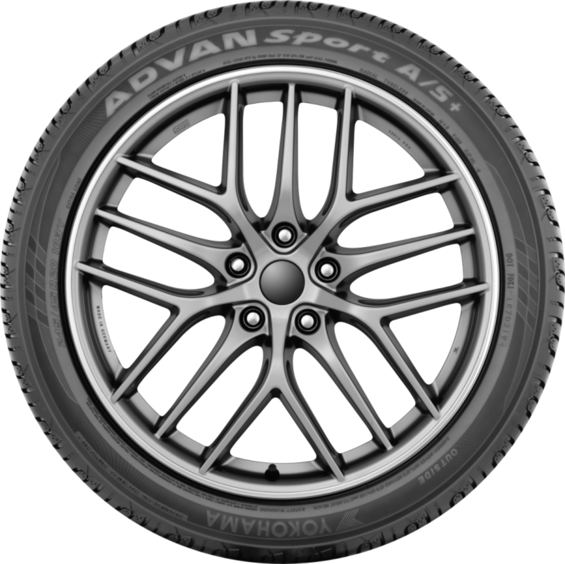 Picture of Yokohama Tire YOK Advan Sport A/S+ Tire Automotive/UTV Tires - 110140622
