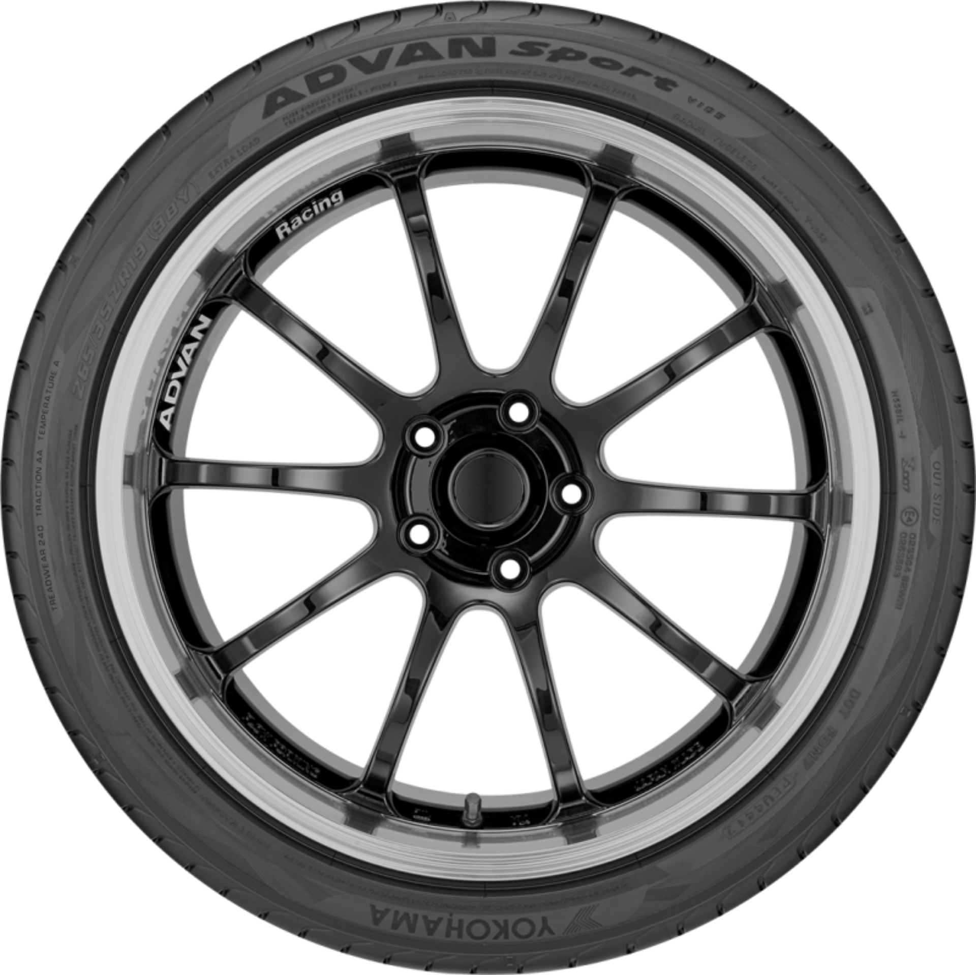 Picture of Yokohama Tire YOK Advan Sport V105 Tire Automotive/UTV Tires - 110110603