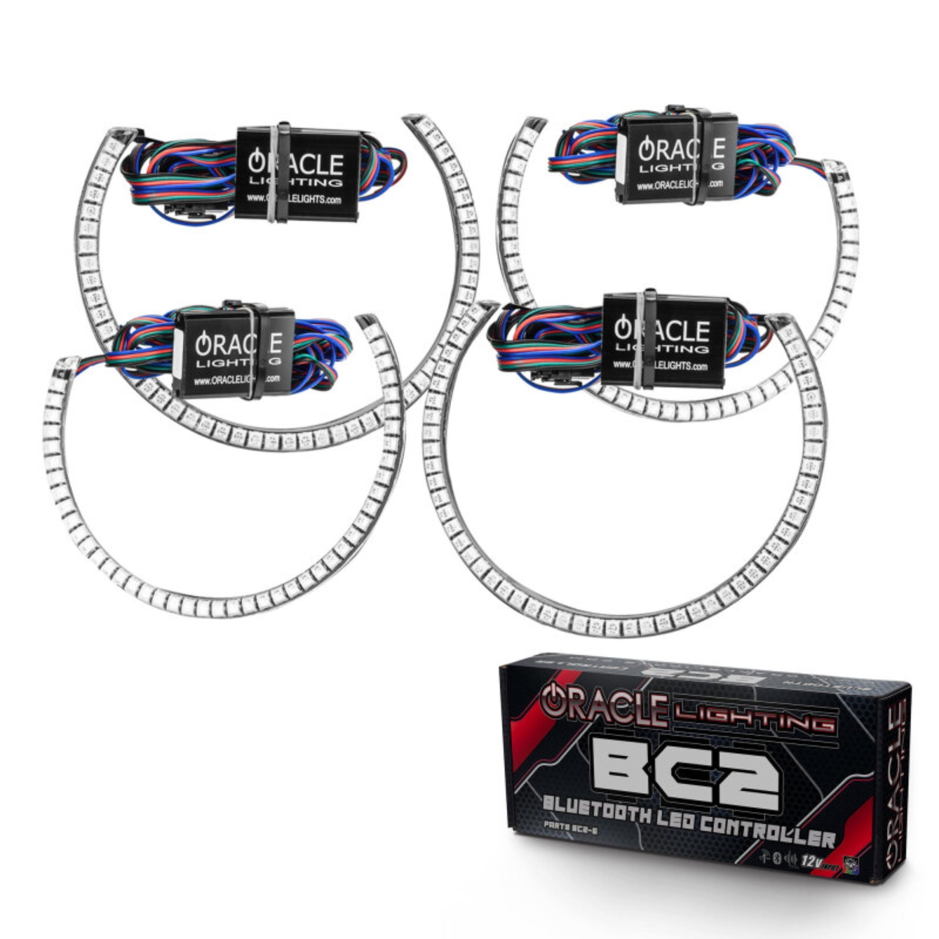 Picture of ORACLE Lighting ORL Surface Mount Halo Kits Fog Lights - 1292-335