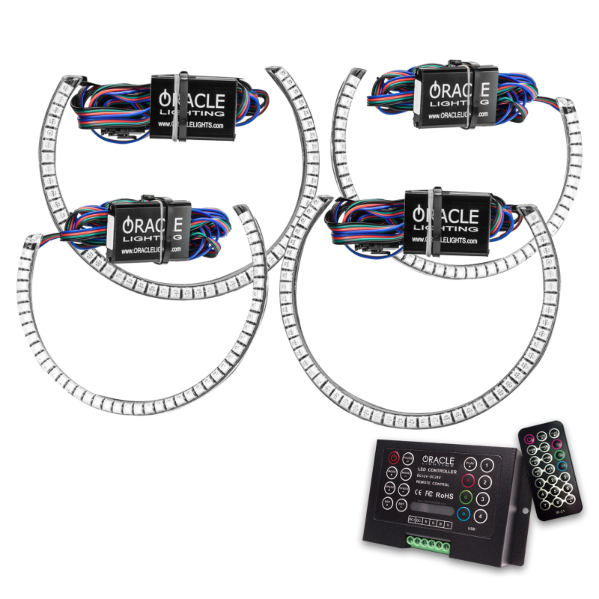 Picture of ORACLE Lighting ORL Surface Mount Halo Kits Fog Lights - 3990-333