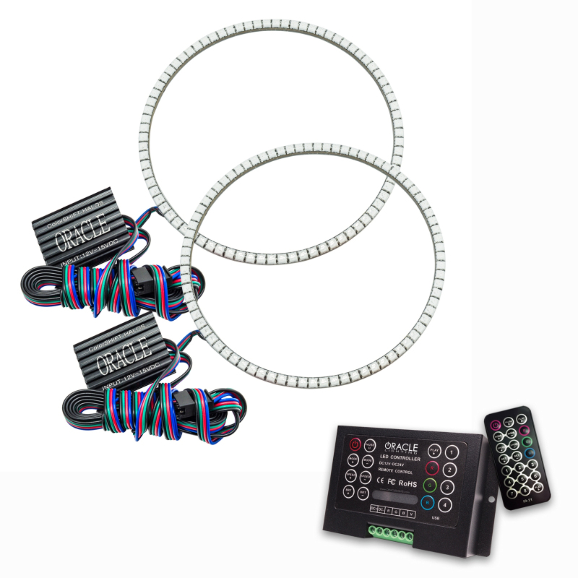 Picture of ORACLE Lighting ORL Surface Mount Halo Kits Fog Lights - 3981-333