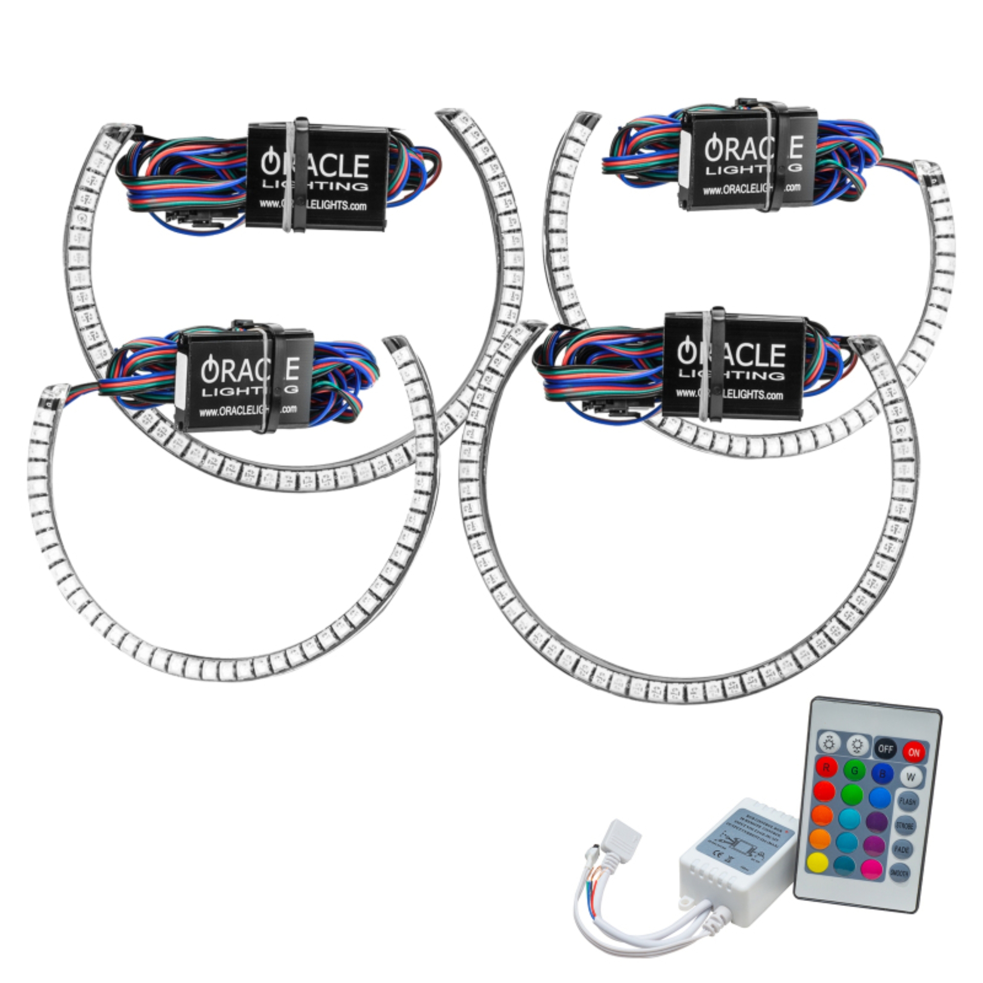 Picture of ORACLE Lighting ORL Surface Mount Halo Kits Fog Lights - 3990-504